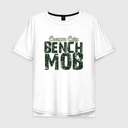 Футболка оверсайз мужская Milwaukee Bench Mob, цвет: белый