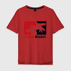 Футболка оверсайз мужская Limp Bizkit, цвет: красный