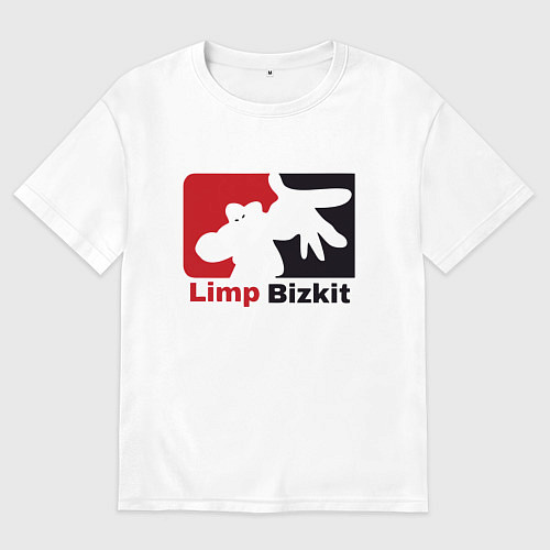 Мужская футболка оверсайз Limp Bizkit / Белый – фото 1