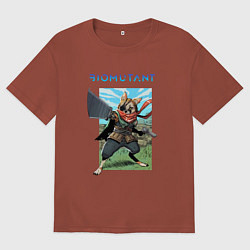 Футболка оверсайз мужская BIOMUTANT БИОМУТАНТ Z, цвет: кирпичный