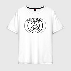 Футболка оверсайз мужская PSG Core Wordmark Clear New 202223, цвет: белый