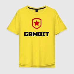 Футболка оверсайз мужская Gambit, цвет: желтый