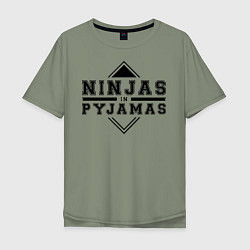 Мужская футболка оверсайз Ninjas In Pyjamas