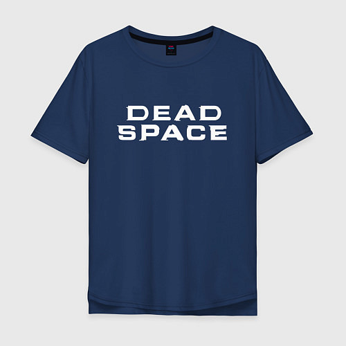 Мужская футболка оверсайз Dead Space / Тёмно-синий – фото 1