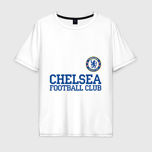 Мужская футболка оверсайз Chelsea FC: Blue / Белый – фото 1