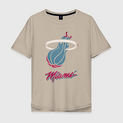 Мужская футболка оверсайз Miami Heat