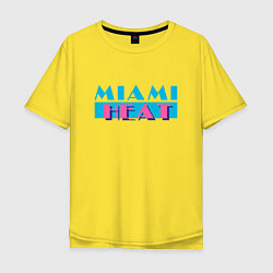 Футболка оверсайз мужская Майами Хит, цвет: желтый