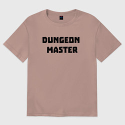 Футболка оверсайз мужская Dungeon Master, цвет: пыльно-розовый