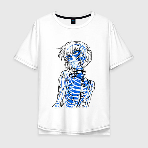Мужская футболка оверсайз Evangelion / Белый – фото 1