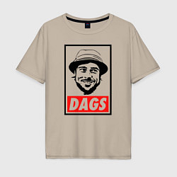 Мужская футболка оверсайз Snatch: Dags