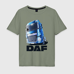 Мужская футболка оверсайз Daf Truck