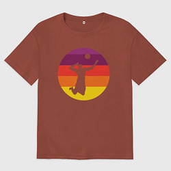 Мужская футболка оверсайз Мой волейбол