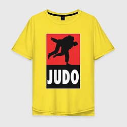 Футболка оверсайз мужская Judo, цвет: желтый