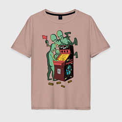 Мужская футболка оверсайз Пришельцы в игровых автоматах