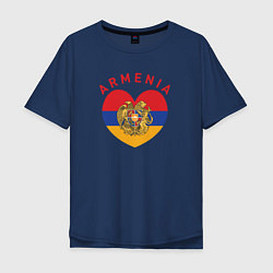Мужская футболка оверсайз The Heart of Armenia