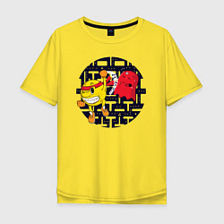 Мужская футболка оверсайз Pac-Man