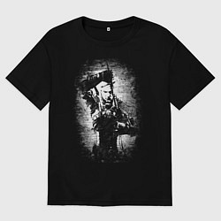 Футболка оверсайз мужская Геральт, цвет: черный
