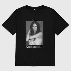 Футболка оверсайз мужская Kim Kardashian, цвет: черный