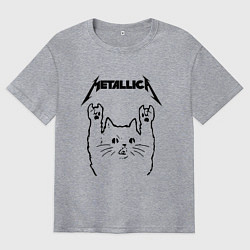 Мужская футболка оверсайз METALLICA МЕТАЛЛИКА