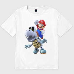 Футболка оверсайз мужская Mario hit, цвет: белый