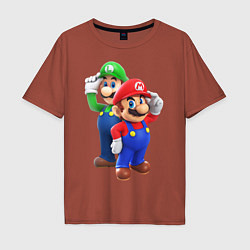 Мужская футболка оверсайз Mario Bros