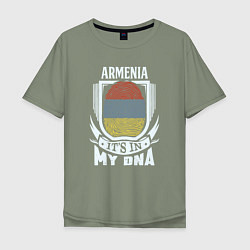Мужская футболка оверсайз Армения в ДНК