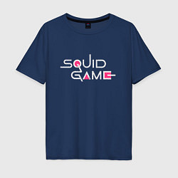 Мужская футболка оверсайз Squid Game name