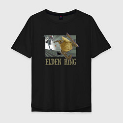 Футболка оверсайз мужская Elden Ring Pot Горшок, цвет: черный