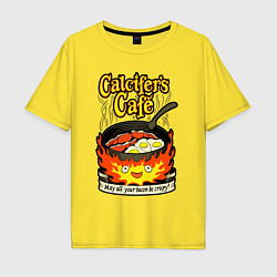 Футболка оверсайз мужская Calcifer cook, цвет: желтый