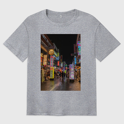 Мужская футболка оверсайз Street 01 / Меланж – фото 1