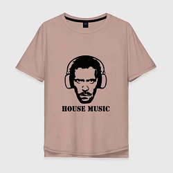 Мужская футболка оверсайз Dr House music