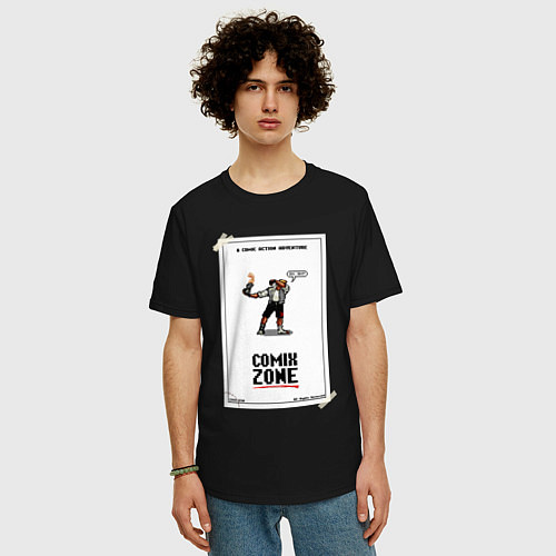 Мужская футболка оверсайз Comixzone / Черный – фото 3