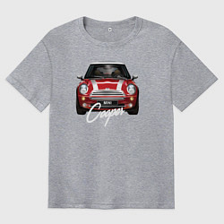 Футболка оверсайз мужская Авто Mini Cooper, цвет: меланж