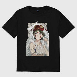 Футболка оверсайз мужская Princеss mononoke, цвет: черный