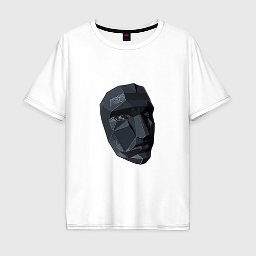 Мужская футболка оверсайз Mask - Squid Game / Белый – фото 1