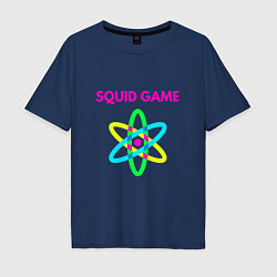 Футболка оверсайз мужская Squid Game Atom, цвет: тёмно-синий