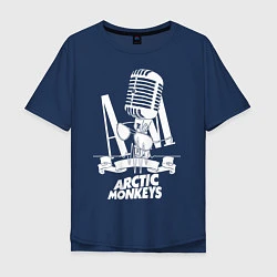 Футболка оверсайз мужская Arctic Monkeys, рок, цвет: тёмно-синий