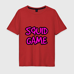 Мужская футболка оверсайз Squid Game Pinker