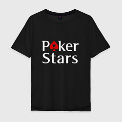 Мужская футболка оверсайз PokerStars логотип