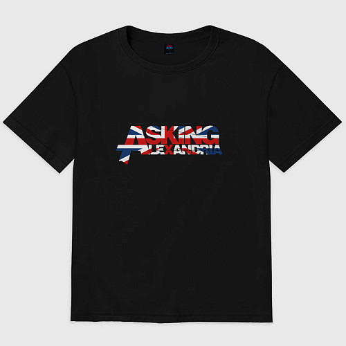 Мужская футболка оверсайз Asking Alexandria, Rock / Черный – фото 1