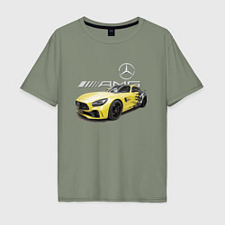 Мужская футболка оверсайз Mercedes V8 BITURBO AMG Motorsport