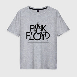 Мужская футболка оверсайз PINK FLOYD LOGO ПИНК ФЛОЙД