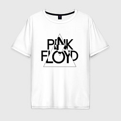 Мужская футболка оверсайз PINK FLOYD LOGO ПИНК ФЛОЙД