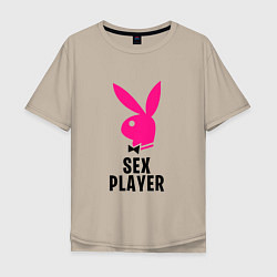 Мужская футболка оверсайз СЕКС ИГРОК PLAYBOY