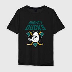 Мужская футболка оверсайз Анахайм Дакс, Mighty Ducks