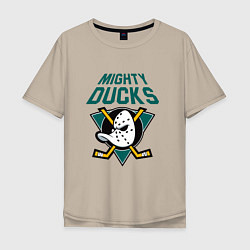 Мужская футболка оверсайз Анахайм Дакс, Mighty Ducks