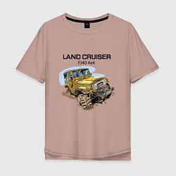 Мужская футболка оверсайз Toyota Land Cruiser FJ 40 4X4