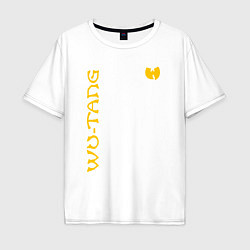 Футболка оверсайз мужская WU TANG CLAN LOGO YELLOW, цвет: белый