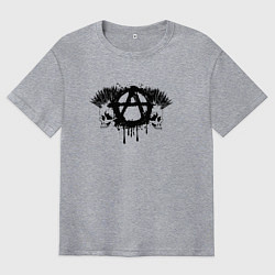 Мужская футболка оверсайз Анархия,