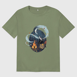 Мужская футболка оверсайз Дух предка